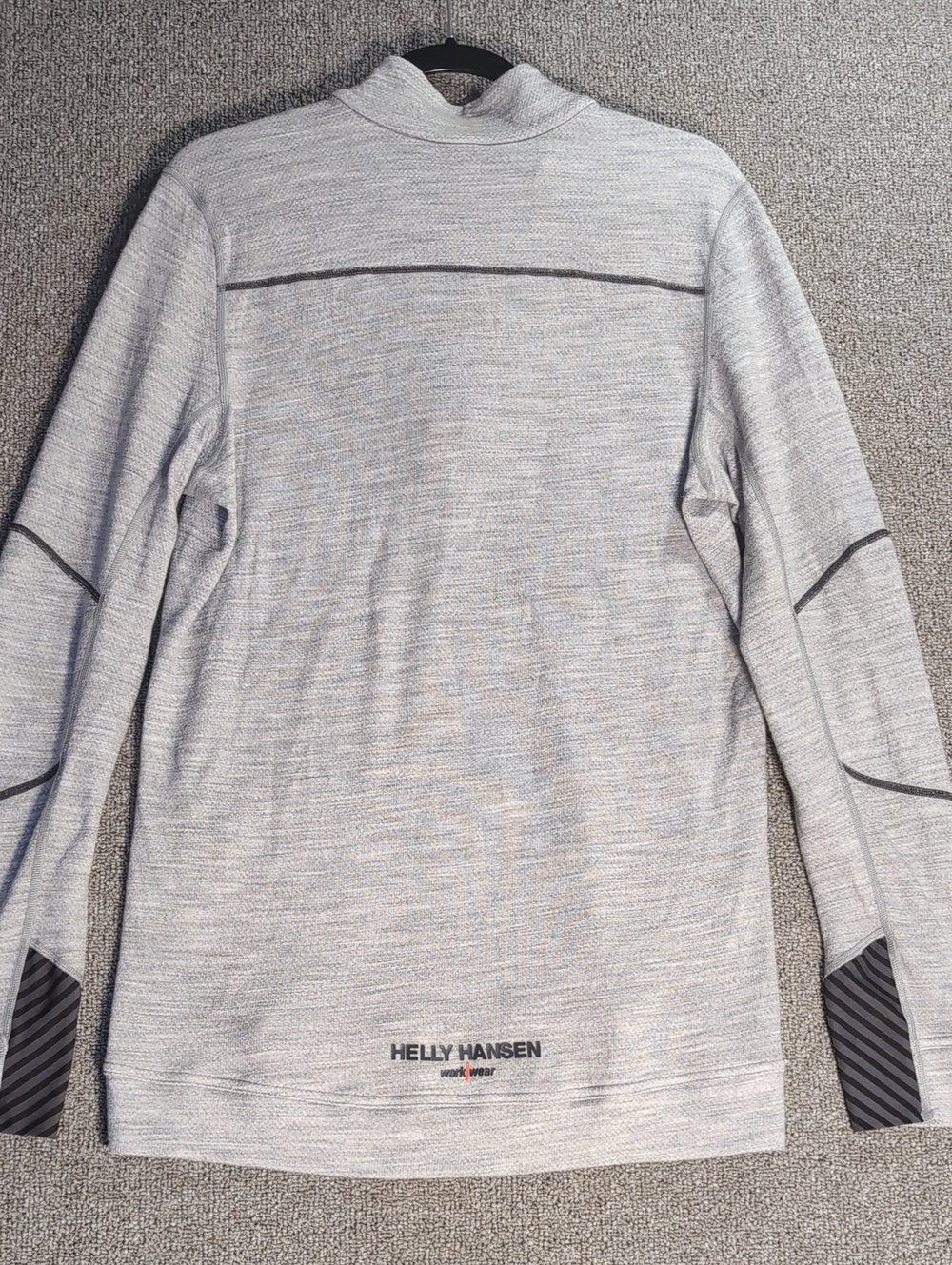Helly Hansen Workwear HH Lifa Merino Half Zip Base Layer Size Large in Gray - Picture 4 of 10